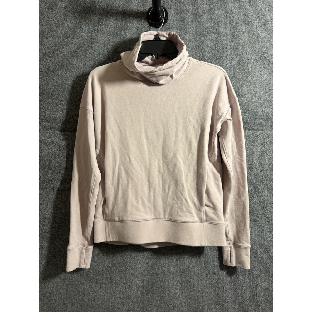 Lululemon Sweater Women's 4 Pale‎ Pink Pullover Long Sleeve Stretch Casual Q22